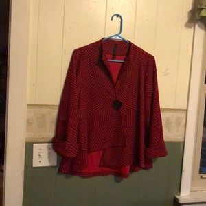 Black red jacket